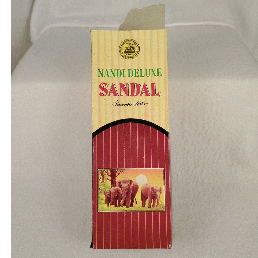 New Nandi Deluxe Sandal Incense Sticks‎ Handrolled in India Sandalwood Fragrance